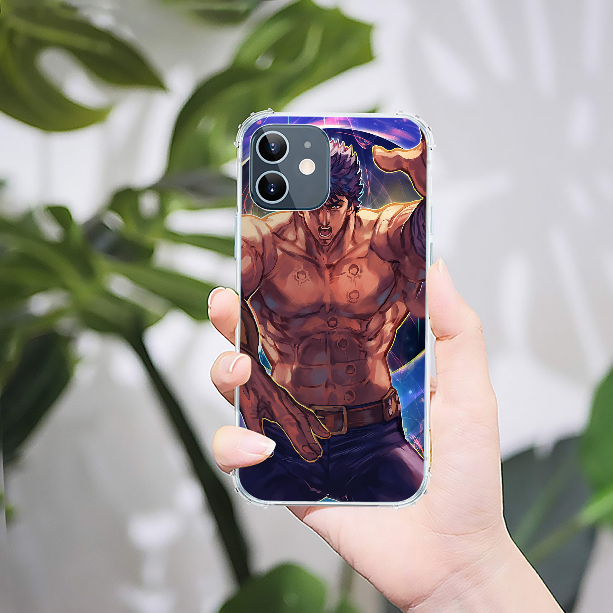 （画像用） 北斗の拳 Fist of the North Star 【iPhone 12シリーズ対応】透明スマホケース（クリアソフトケース）